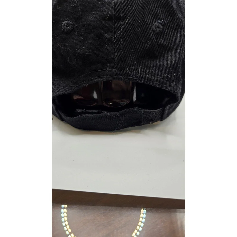 Dominos Pizza Hat Black Adjustable Strapback Cap Restaurant Uniform Hat